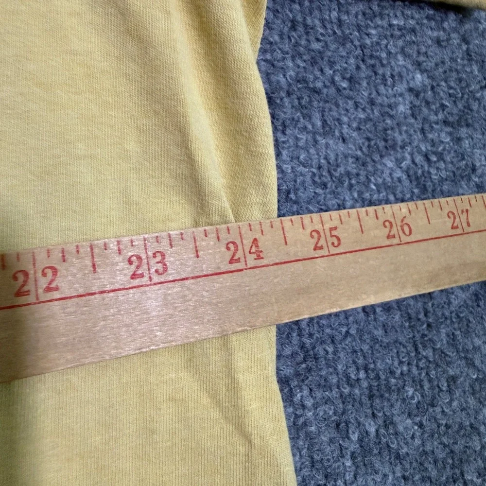 Vintage Nike Athletics 71‎ Distressed T-Shirt Mens XL/XXL Yellow USA Made
